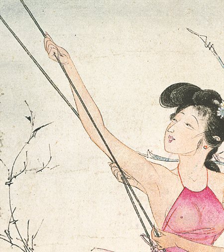 合川区-胡也佛的仕女画和最知名的金瓶梅秘戏图